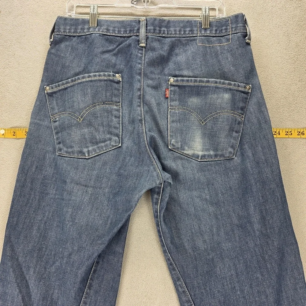 Vintage Levis Engineered Jeans Mens 33x34 Blue Twisted Medium Wash Button Fly